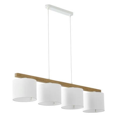 Hanging lamp Troy Pendant IV White-Brown 3270