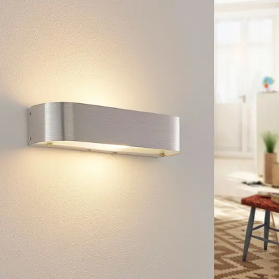 Wall lamp Nika with E14 LED, aluminum