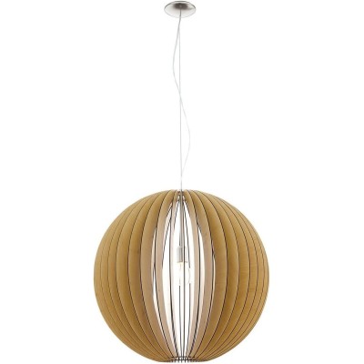 Stellato pendant lamp with a 50 cm maple wood shade