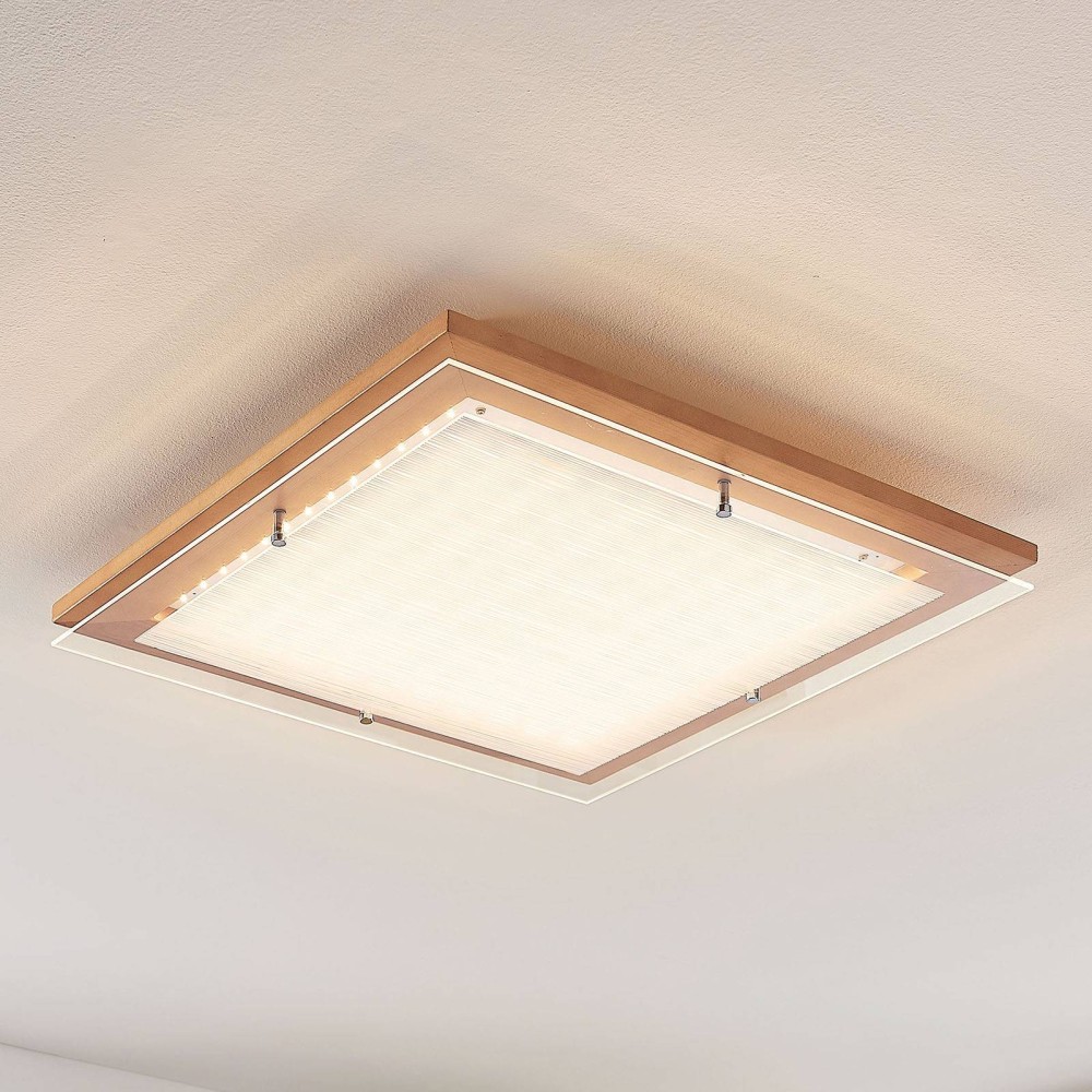 Medinis LED lubinis šviestuvas Cattleya, 52 cm