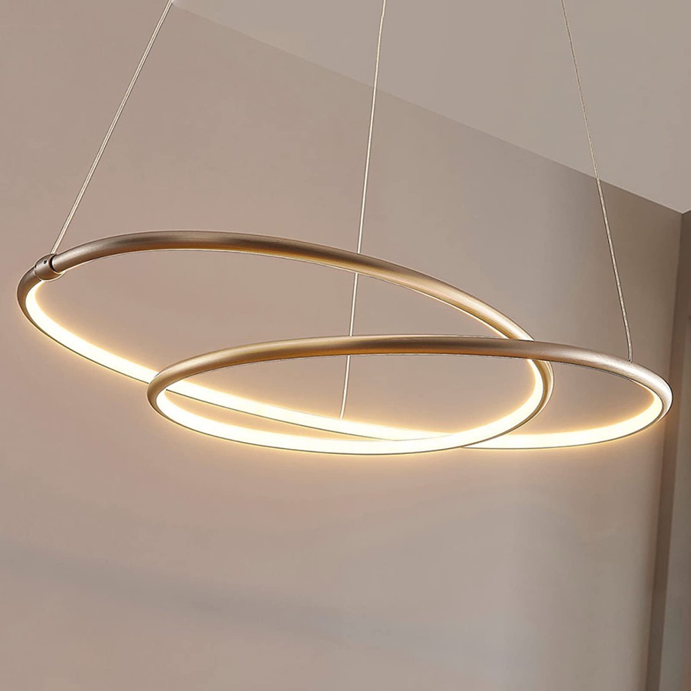 Mirasu LED pakabinamas šviestuvas, spiralės formos, nikelis