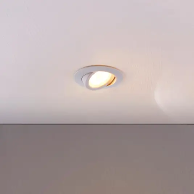 LED recessed spotlight Andrej, round, creamy white