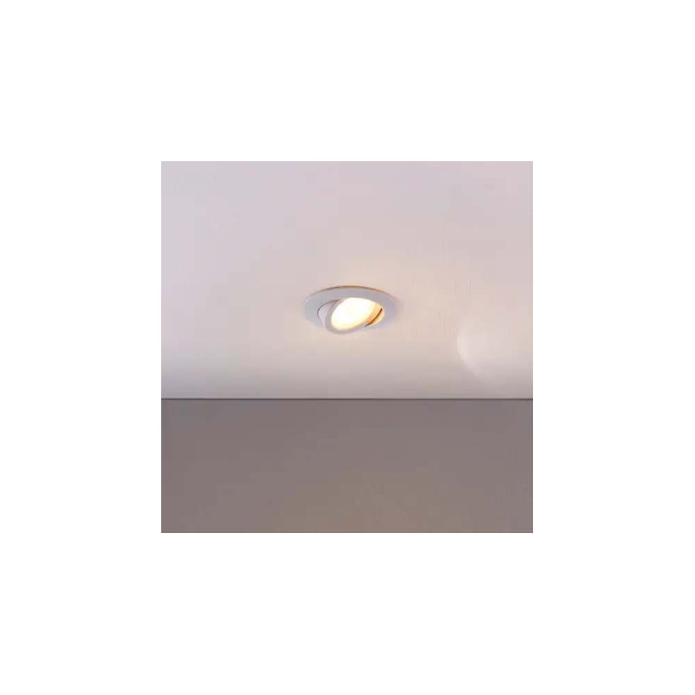 LED įleidžiamas prožektorius Andrej, apvalus, kreminės baltos spalvos