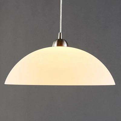 Valeria round glass pendant light for the kitchen