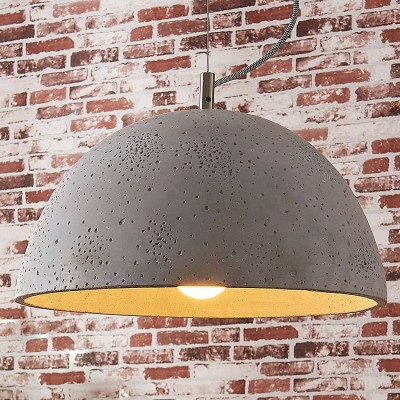 Lindby Jelin pendant lamp with concrete cover