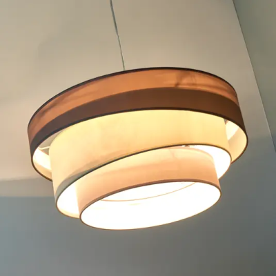 Lampa wisząca Melia w kolorach brązu i szarości