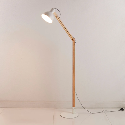 Shivanja - floor lamp made of wood and metal