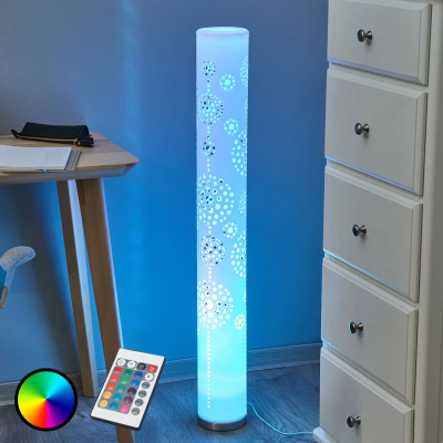 Dekoratīva LED stāvlampa Mirella, RGB ar tālvadības pulti.