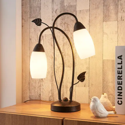 LED table lamp Stefania, 2 bulbs