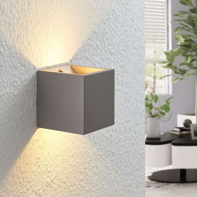 LED sieninis šviestuvas Cataleya Concrete Up&Down 11,5x11,5 cm
