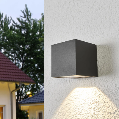 Merjem LED outdoor wall light, downward radiating