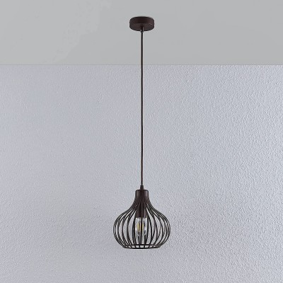 Lindby Frances pakabinamas šviestuvas, rudas, 1 lemputė, Ø 23 cm