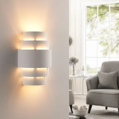 Lindby Marit LED plaster wall light, stepped