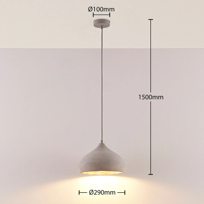 Betoninis pakabinamas šviestuvas Morton, Ø 29 cm