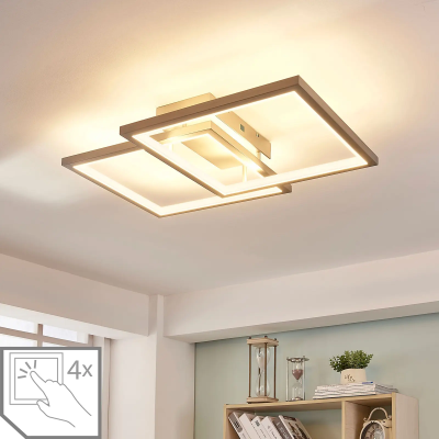 Heriba LED ceiling light with two frames, adjustable