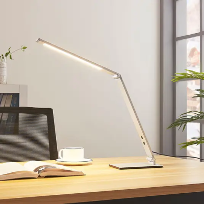 Aluminum LED desk lamp Nicano with regulator