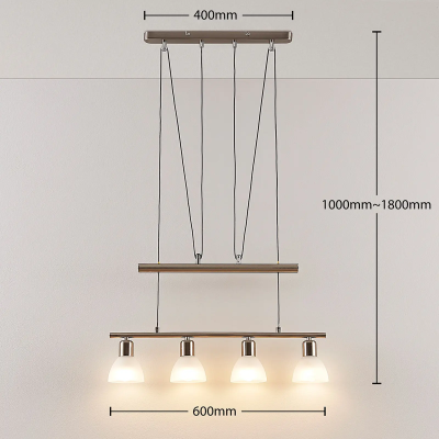 Reguliuojamo aukščio LED baras pakabinamas šviestuvas Gwendolin