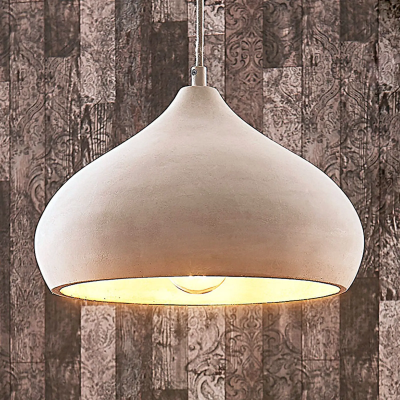 Betonowa lampa wisząca Morton, Ø 29 cm