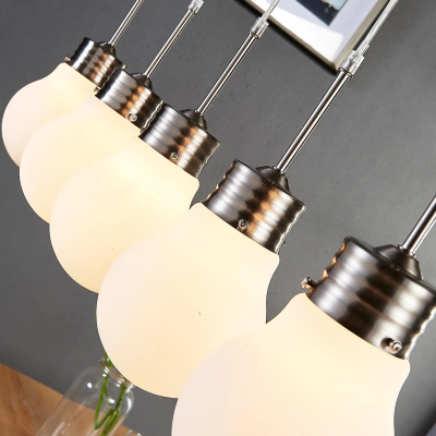 LED pakabinamas šviestuvas Bado lemputės formos, reguliuojamas, 5 lempučių.