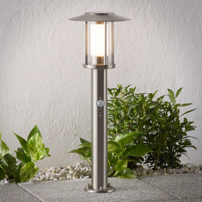 Gregory LED koloninė lempa, nerūdijančio plieno, su jutikliu