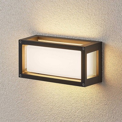 Harpa LED outdoor wall light 25 x 12.5 cm, without grooves