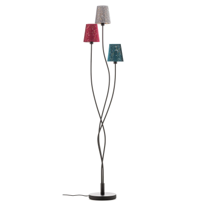 Floor lamp metallic black, 3x E14 | Guardian lighting