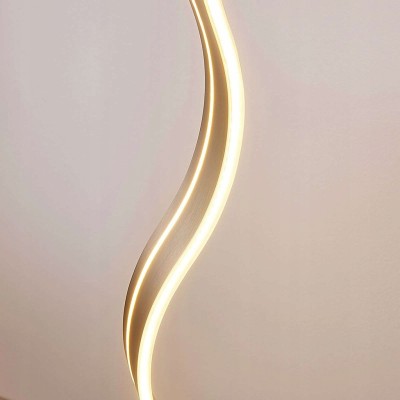 LED floor lamp Rosella, wavy