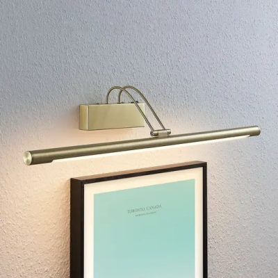 Mailine LED vaizdo šviestuvas su jungikliu, žalvaris