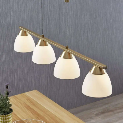 Cersei LED pendant light in matte brass