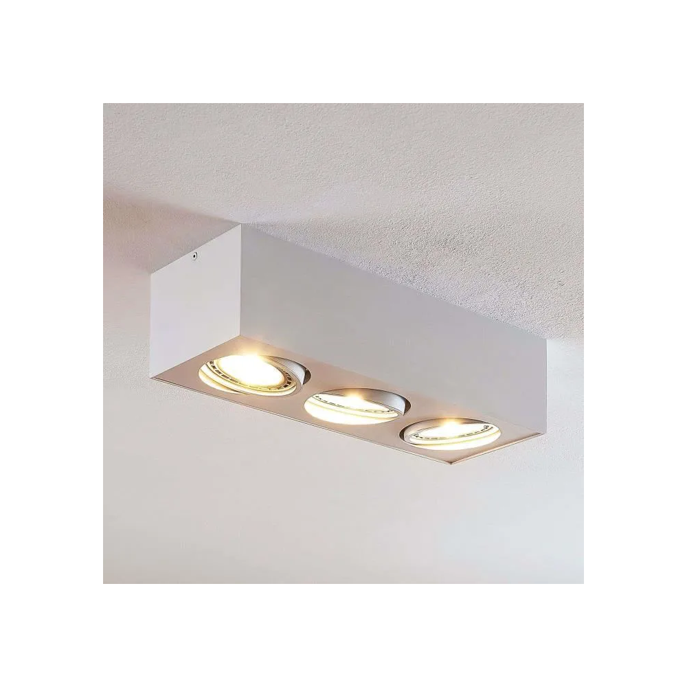 Arcchio Dwight LED lubinis šviestuvas baltos spalvos, 3 lempučių.