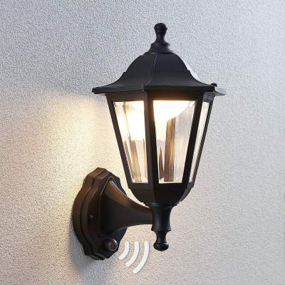 LED outdoor wall lamp Iavo with sensor