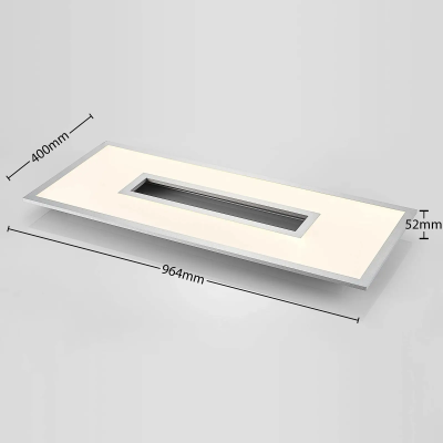 Durun LED ceiling light, adjustable, CCT, square, 96 cm