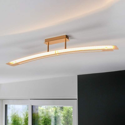 Lolina LED ceiling light, 110 cm, golden