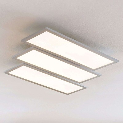 Florin LED ceiling light, adjustable, CCT, 3 bulbs