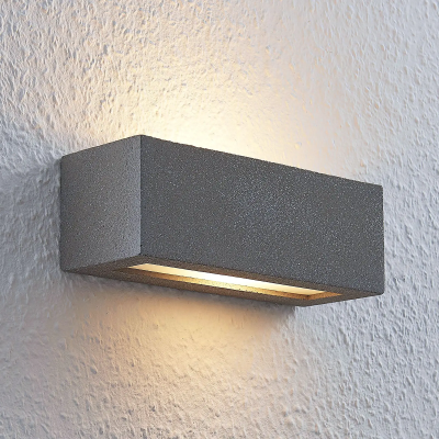 Lindby Nellie LED concrete wall lamp, width 21.8 cm