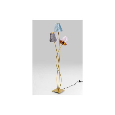 Grīdas lampa Flexible Velvet Brass Tree, E14 3x40W