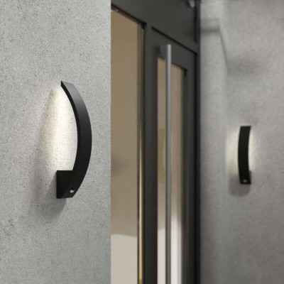 Floyd - LED sensor outdoor wall lamp, curved