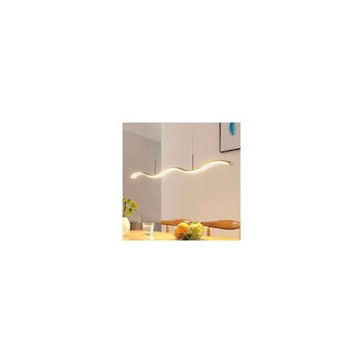 LED pendant lamp Brama, wavy