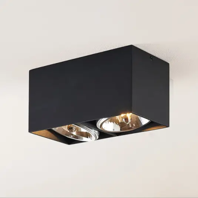 Arcchio Jarle ceiling light, double black