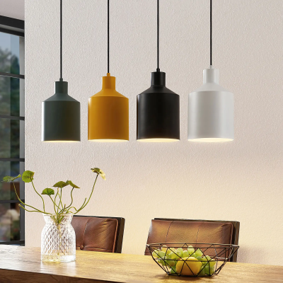 Lindby Tirane hanging lamp, colored shades