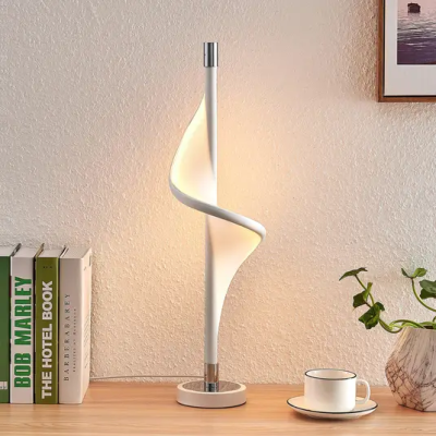 Lucande Edano twisted LED table lamp