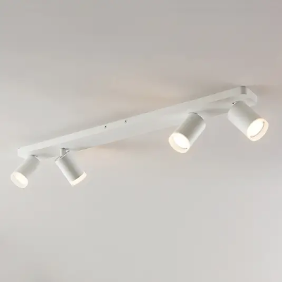 Arcchio Efilius ceiling spotlight, white, 4 bulbs.