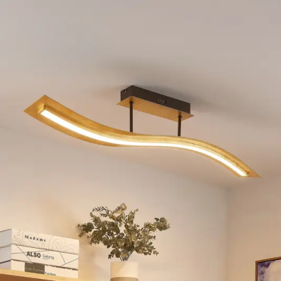 Lindby Larisa LED ceiling light with wavy shade