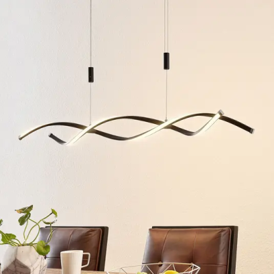 Lindby Welina LED pendant lamp, height adjustable